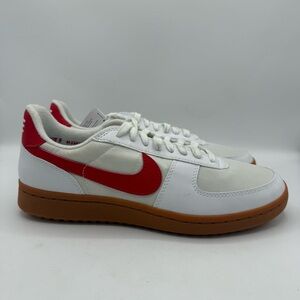 NIKE FIELD GENERAL 82 SHOES MENS SIZE 9 WHITE/RED/GUM HJ444-102